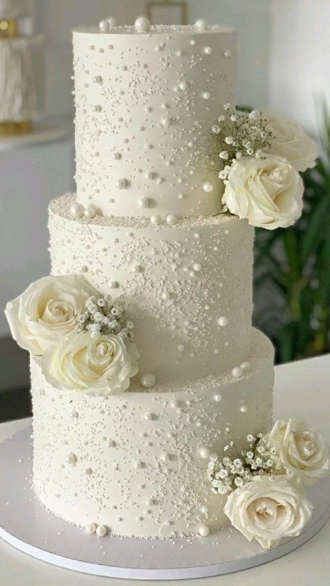 Wedding Cakes 2024, Wedding Cakes With Pearls, Glam Wedding Cake, Wedding Cake With Pearls, Birthday Cake Clipart, Classy Wedding Cakes, Pearl Wedding Cake, Wedding Cake Pearls, Cake Clipart