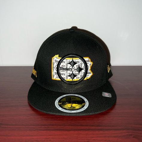 Brand - New Era Hat Model - 59fifty Hat Type - Fitted Hat Team - Pittsburgh Steelers League- Nfl Reflective Condition- Brand New Color - Black & Yellow Sizes Available; 7 1/8 Steelers Outfit, Hat Model, Adidas Crazy, 59fifty Hats, New Era Hat, Steelers Fan, Hat Types, New Era 59fifty, Fitted Hat