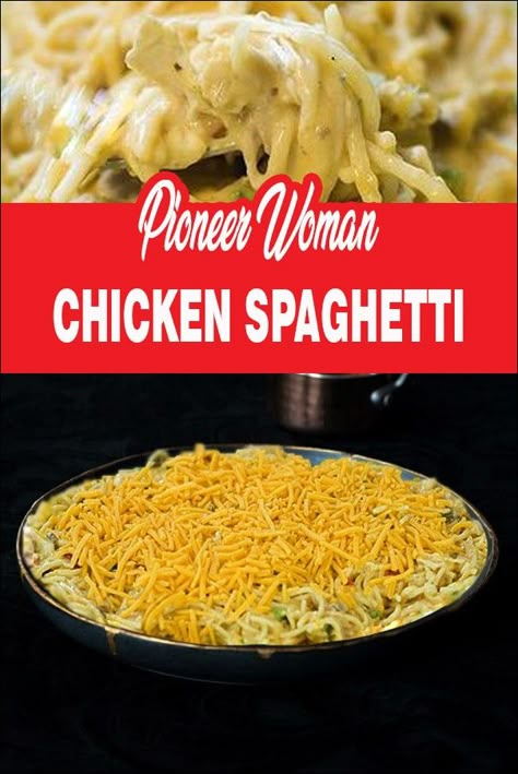 Chicken Spaghetti Recipe Pioneer Woman Chicken Spaghetti Casserole Pioneer Woman, Pioneer Woman’s Chicken Spaghetti, Chicken Spaghetti Recipe No Rotel, Chicken Spagetti Recipe Pioneer Woman, Chicken Spaghetti Recipe Pioneer Woman Ree Drummond, Chicken And Spagetti Recipe, Ree Drummond Chicken Spaghetti, Amazing Chicken Spaghetti, Spicy Chicken Spaghetti Pioneer Woman