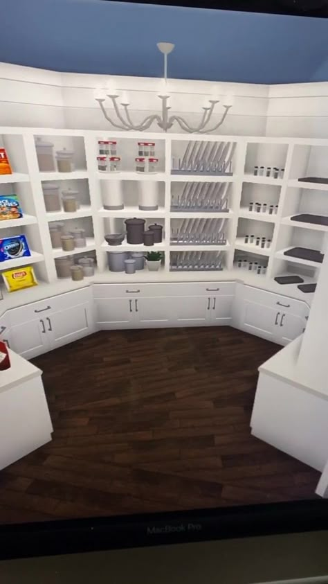 Roblox Bloxburg Pantry Room Ideas, Bloxblug House Layout, Bloxburg Pantry Ideas Modern, Bloxburg Pool Ideas, Bloxburg Closet Ideas, Bloxburg Pantry Ideas, Cool Bloxburg Builds, Bloxburg Building Hacks, Bloxburg Build Hacks