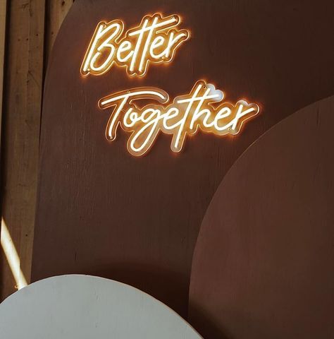 SAY I DO 💍 WITH OUR BETTER TOGETHER PREMADE NEON SIGN 💞 Better Together, Neon Sign, Neon Signs, Neon, Signs