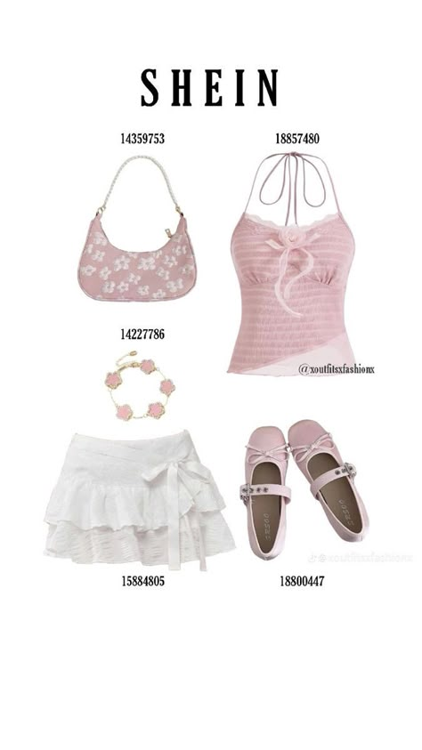 Shopee Outfit Ideas Philippines, Vintage Shein Outfits, Pretty Outfits Shein, Shein 2000s Outfits, Summer Outfits Shein Codes, What To Wear To A Wedding In Summer, Shein Outfits Spring 2024, Shein Coquette Codes, Shein Summer Outfits With Codes