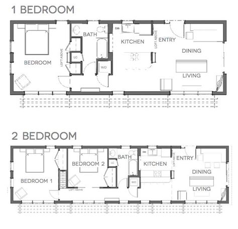 bbb-floor-plans-bbh gefunden auf http://thetinylife.com/tiny-house-plans-for-families/ Campground Cabins, 12x24 Tiny House, Loft Layout, House Plan With Loft, Small Floor Plans, Modern Floor Plans, Cabin Floor, Tiny House Layout, A Small House