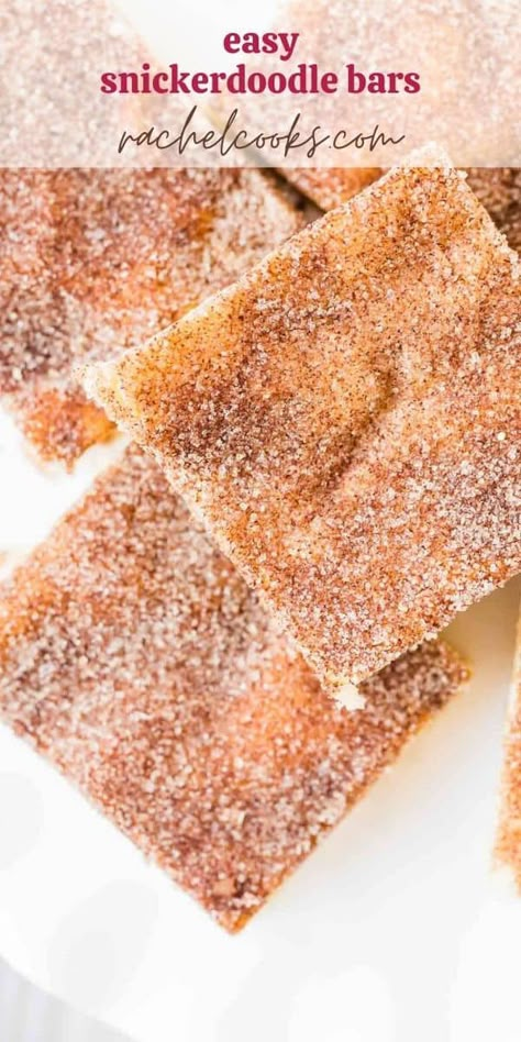 Snickerdoodle Bars Recipe, Cinnamon Bars, Snickerdoodle Bars, Finger Desserts, Snickerdoodle Cookie, Snickerdoodle Cookies, Chewy Chocolate Chip, Chewy Chocolate Chip Cookies, Cookie Bar Recipes