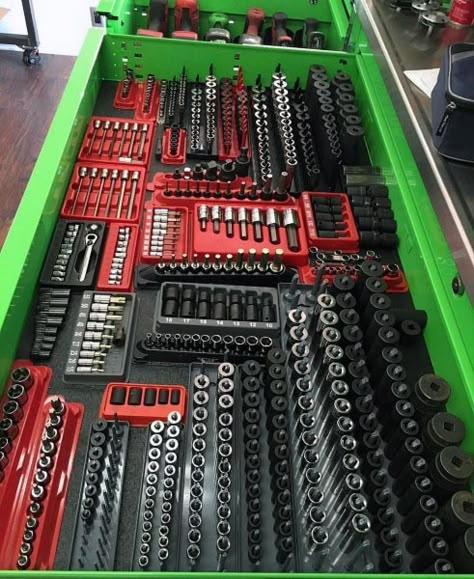 Top 80 Best Tool Storage Ideas - Organized Garage Designs Toolbox Organization, Tool Storage Ideas, Diy Garage Work Bench, Box Organization, Organized Garage, Garage And Workshop, Diy Garage Storage Cabinets, Garage Designs, Garage Workshop Organization