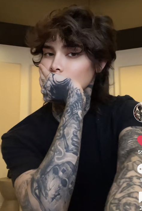 tim henson Tim Henson Hair, Polyphia Tattoo, Tim Henson Tattoo, Tim Henson, Welcome To Instagram, Metal Boy, C Tattoo, Boy Tattoos, My Mood