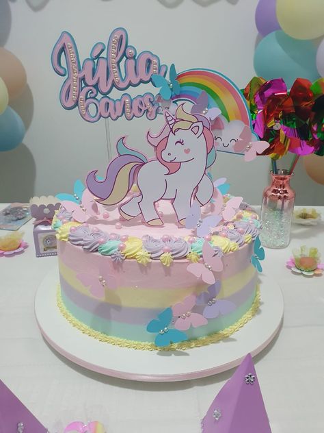 Decorating Frosting, Unicorn Birthday Cake, Cake Decorating Frosting, 7th Birthday, Unicorn Birthday, 5th Birthday, Frosting, Cake Toppers, Tart