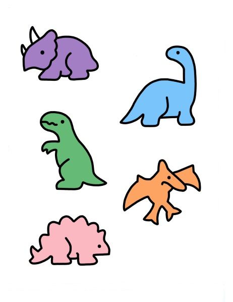 Cute Dinosaur Doodle, Dinosaurs Drawing, Dinosaur Doodle, Simple Unique Tattoos, Dino Stickers, Funky Fingers, Dinosaur Drawing, Dope Tattoos For Women, Shoes Drawing