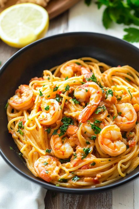 Discover the best shrimp scampi with pasta recipe! Juicy shrimp, flavorful sauce, and tender linguine make this a must-try for dinner. Shrimp Scampi Pasta With Tomatoes, Scampi Sauce Recipe, Shrimp Scampi Linguini, Spaghetti Shrimp, Best Shrimp Scampi, Shrimp Scampi With Pasta, Linguine With Shrimp, Shrimp Linguine Recipe, Shrimp Parmesan Pasta