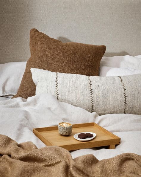 Warm up for winter with rich earthen tones 🍂 #bayaliving #earthenbrowns Artisan Aesthetic, Linen Cushions, Plain Cushions, Towel Rug, Sheepskin Throw, Bathroom Tapware, Cosy Living, Ottoman Cushion, Men's Robes