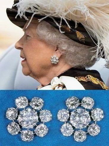 Queen Elizabeth Earrings, Queen Elizabeth Jewellery, Queens Jewellery, Queen Elizabeth Jewels, Mary Of Teck, Princess Diana Jewelry, Royal Earrings, Royal Family Jewels, British Crown Jewels