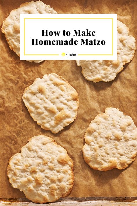 Also know as the ‘bread of affliction,’ matzo is an unleavened bread made from flour and water. This homemade matzo comes together quickly. Matzo Recipe, Feast Of Unleavened Bread, Jewish Feasts, Unleavened Bread, Matzo Meal, Best Bread Recipe, Jewish Recipes, Brownie Cake, Class Ideas