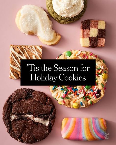 NYT Cooking on Instagram: "It's #NYTCookieWeek! Here's the 2023 lineup, all at the link in bio: • @heysueli's Neapolitan Checkerboard Shortbread Cookies • @yewande_komolafe's Lemon Butter Curls • @vaughn's Mexican Hot Chocolate Cookies • @samanthaseneviratne's Technicolor Cookies • @ericjoonho's Matcha Latte Cookies • @clarkbar's Gingerbread Blondies • @sohlae's Rainbow Rave Cookies (Photos: @johnny_miller, food styling: @samanthaseneviratne)" Lemon Butter Curls, Halfbakedharvest Christmas Cookies, Nyt Cooking Christmas Cookies, Gingerbread Latte Cookies Nyt, Gingerbread Latte Cookies, Technicolor Cookies, Chewy Gingerbread Latte Cookies, Neapolitan Cookies Recipe, Rainbow Rave Cookies