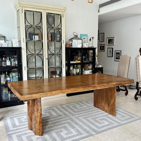 Transform your space with our Industrial Pine Wood Live Edge Dining Table set, crafted from 100% solid pine imported from New Zealand to North America! 🌿 Each piece boasts natural knots, nicks, and imperfections, showcasing its authentic origin and adding a touch of narrative charm. The 80mm thick tabletop not only enhances durability but also serves as a captivating focal point in any dining environment. ✨ 🔍Industrial Pine Wood Live Edge Dining Table WHOLE SOLID WOOD - $1120.90 🔍https://lof... Lake Ideas, Live Edge Dining Table, Loft House, Live Edge Wood, Dining Table Set, Live Edge, Solid Pine, Table Set, Dining Table Setting