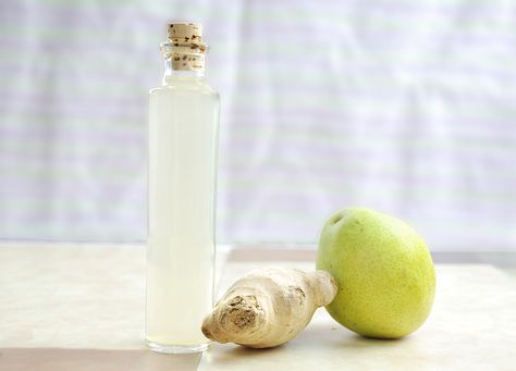 Pear Ginger Vinegar Infusion Recipe by Amazing Food Made Easy Pickled Pears, Infused Vinegars, Pear Ginger, Steamed Fish, Sous Vide Recipes, Rice Wine, Flavored Oils, Rice Wine Vinegar, Simple Syrup