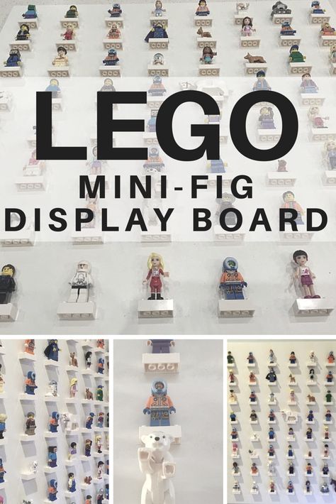 How to make a Lego Mini-Fig Display Board Lego Set Organization, Mini Figure Display, Lego Display Ideas, Lego Storage Organization, Lego Minifigure Display, Superhero Nursery, Lego Display, Lego Mini, Small Bedrooms