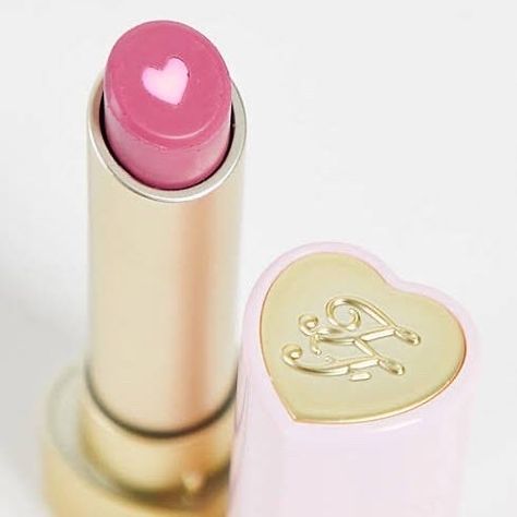 Heart Core Lipstick, Heart Lipstick, Heart Core, Cherry Extract, Acerola Cherry, Heart Center, Handbag Essentials, Pink Shade, Too Faced Cosmetics