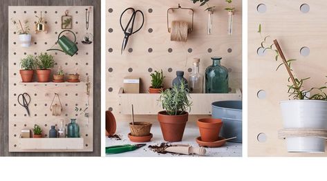 We design and manufacture contemporary pegboards & products made from plywood - to help you organise, store and display. Made in Britain. Wall Pegboard, Pegboard Craft Room, Pegboard Kitchen, Pegboard Garage, Wooden Pegboard, Pegboard Display, Pegboard Storage, Pegboard Organization, Garage Tool Storage