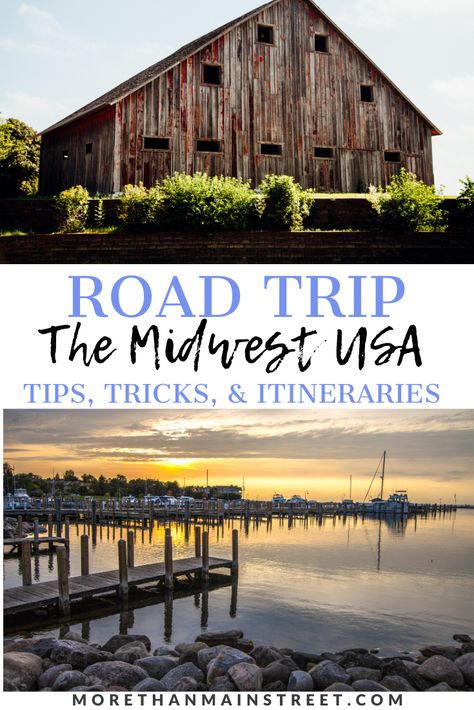 Planning a Midwest USA road trip? Check out these four road trip itineraries to see some epic destinations in the Midwest US. Experienced travel bloggers share the best tips on places to see, fun things to do from Illinois to Ohio to Michigan and Minnesota. Ideas on what to do with kids, in the city, and off the beaten path too! #USA #Midwest #roadtrip #travel Midwest Travel Destinations, Midwest Vacations, Midwest Road Trip, Road Trip Ideas, Michigan Road Trip, Usa Roadtrip, Road Trip Packing, Midwest Travel, Road Trip Destinations