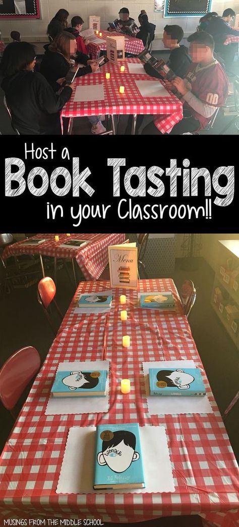 Book Tasting, 4th Grade Reading, Teaching Ela, 3rd Grade Reading, Library Lessons, Literature Circles, English Classroom, Readers Workshop, Teaching Middle School