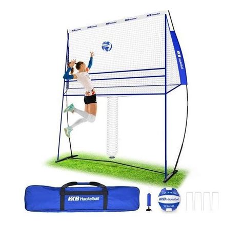 Volleyball Training Net System Portable, Volleyball Practice Net Station with Volleyball, Pump - Blue - Search Shopping Portable Volleyball Net, Volleyball Training Equipment, Volleyball Nets, Professional Volleyball, Volleyball Practice, Volleyball Net, Volleyball Stuff, Volleyball Tips, Volleyball Training