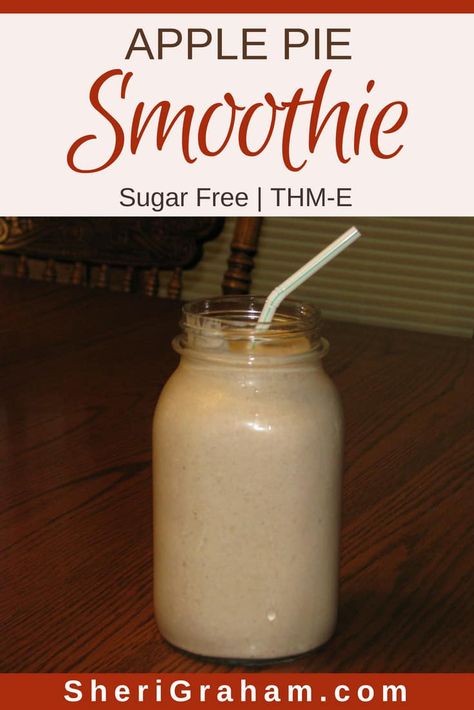 Another great Trim Healthy Mama breakfast or snack! Fix this THM smoothie when you need to sneak an E meal in. So yummy! #thm #trimhealthymama #thmrecipes #thmemeals #thmsmoothies #trimhealthymamasnacks Thm Smoothies, Trim Healthy Mama Breakfast, Trim Healthy Mama Diet, Apple Pie Smoothie, Live With Intention, Trim Healthy Mama Plan, Trim Healthy Momma, Trim Healthy Mama Recipes, Smoothie Prep