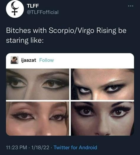 Scorpio Ascendant, Zodiac Quotes Scorpio, My Birth Chart, Virgo Rising, Gemini And Scorpio, Scorpio Rising, Virgo And Scorpio, Chart Astrology, Taurus Woman