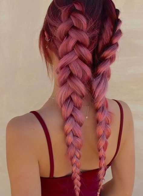 Braiding Your Own Hair, Hair Color Pastel, Human Form, Pastel Hair, Dye My Hair, Hair Dye Colors, Cool Hair Color, Grunge Hair, Crazy Hair