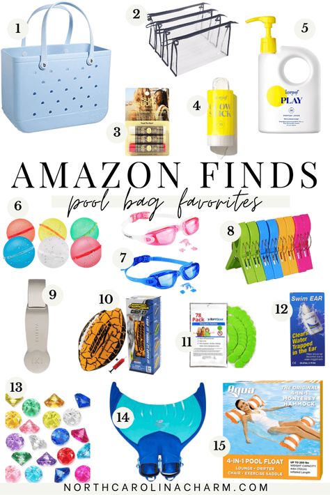 It’s been a few years since I shared our Amazon Pool Bag Favorite Items and thought I’d update this post after a few of my readers submitted this request for July content! You’ll notice some of the items have stayed...Read More Best Pool Bag For Moms, Pool Bag Organization, Pool Must Haves, Pool Bag Essentials, Pool Day Essentials, Summer Bag Essentials, Boat Organization, Beach Vacation Accessories, Traveling Essentials