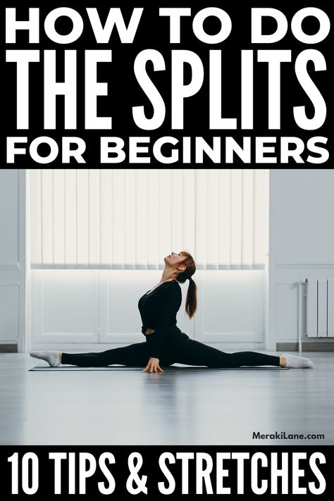 Stretches To Do The Splits, Splits For Beginners, Splits Stretches For Beginners, How To Increase Flexibility, Middle Splits Stretches, Stretches For Beginners, Splits Challenge, Best Stretching Exercises, Flexibility Tips