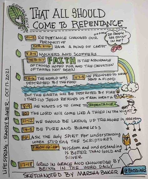 10 Day Sermon Sketchnote Challenge - Day 2-3 - Blessinks Bible Sketches, 10 Day Challenge, Study Notebook, Bible Study Notebook, Sermon Notes, 2 Peter, Sketch Notes, Inspirational Prayers, Day Challenge