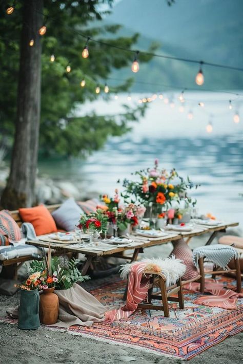 Lake Party Ideas for Unforgettable Summer Fun Lake House Party Ideas, Lake Themed Birthday Party, Lake Engagement Party, Lake Day Birthday Party, Lake Dinner Party, Summer Lake Party, Lake Birthday Party Adult, Lake Party Decorations, Lake Party Ideas