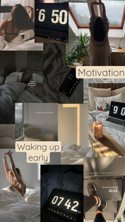 Business Women Asthetics, Romantise Life, Manifesting University, Productive Wallpaper, Getting My Life Together Aesthetic, Life Mood Board, Wake Up Early Quotes, Wake Up Early, Dream Vision Board