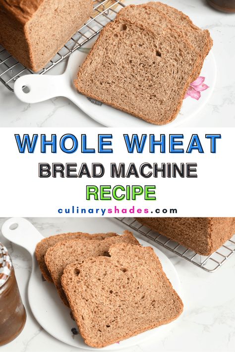 Bread Machine Recipes Easy Wheat, Wheat Bread Bread Machine, Wheat Bread Machine Recipes, Whole Wheat Bread Machine Recipes Easy, Bread Maker Recipes Whole Wheat, Whole Wheat Bread Machine Recipes, Whole Wheat Bread Machine, Bread Machine Whole Wheat Bread Recipe, Honey Wheat Bread Machine