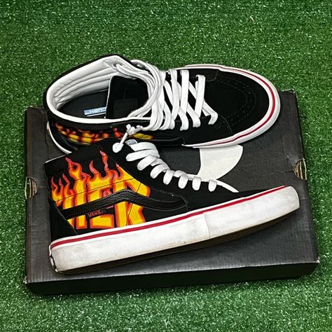 VANS X THRASHER SK8 Hi Fresh Shoes, Vans High Top Sneaker, Sk8 Hi, Vans Sk8, High Top Sneakers, Limited Edition, Sneakers, Jewelry Watches, Plus Fashion