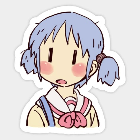 nichijou -- Choose from our vast selection of stickers to match with your favorite design to make the perfect customized sticker/decal. Perfect to put on water bottles, laptops, hard hats, and car windows. Everything from favorite TV show stickers to funny stickers. For men, women, boys, and girls. Nichijou Stickers, Cute Anime Stickers, Stickers On Everything, Stickers Anime, Anime Sticker, Stickers Cute, Girly Stickers, Anime Sites, Stickers Cool