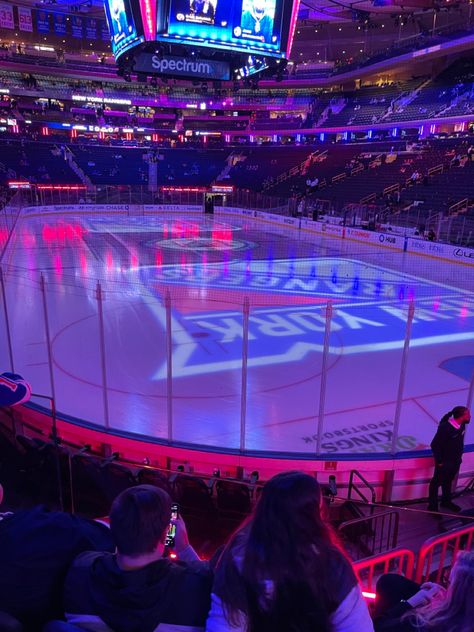 Madison square garden, hockey, new York rangers, New Jersey devils, new york in December, ice hockey, NHL game, Christmas in New York New York In December, Hockey Wife, Hockey Arena, Rangers Game, Christmas In New York, Rangers Hockey, Hockey Baby, Nyc Christmas, Nhl Games