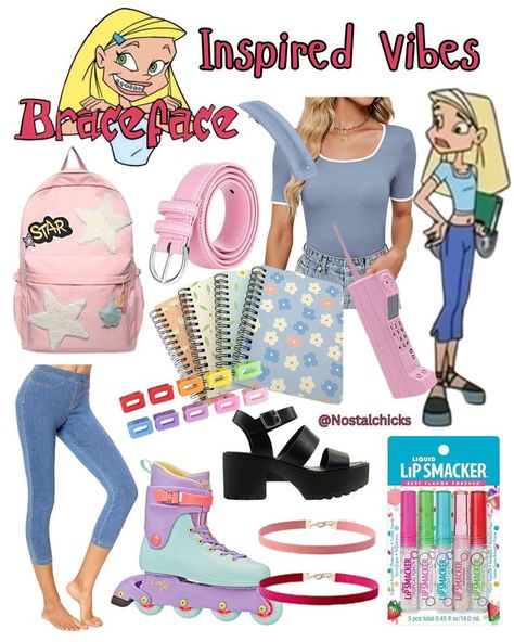 Brace yourself for a blast from the past with these Braceface-inspired vibes! Y2k Lifestyle, 2000s Stuff, 2000s Tv Shows, Nostalgia Aesthetic, Nostalgia Core, Character Inspired Outfits, 2000s Nostalgia, Brace Yourself, Blast From The Past