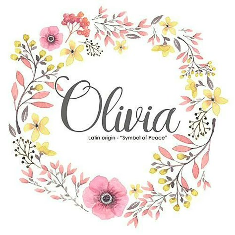 Olivia Name, Name Drawings, Baby Olivia, Screen Savers Wallpapers, Pretty Names, Name Wall Art, Name Art