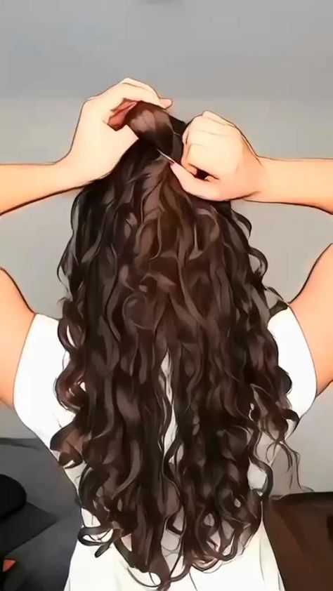 Messy Half-Up Waves Trends: Casual and Carefree Hairstyles for Relaxed Days Carefree Hairstyles, Products For Thick Hair, Hairstyles For Thick Wavy Hair, Simply Hairstyles, Hair Minimal, Hear Style, Bold Hair Color, Hair Style Korea, Thick Wavy Hair