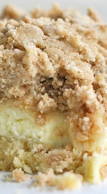 Cream Cheese Coffee Cake with Cinnamon Streusel Cheese Coffee Cake, Cake With Cinnamon, Cream Cheese Coffee Cake, Cinnamon Streusel, Breakfast Sweets, A Piece Of Cake, Coffee Cake Recipes, Piece Of Cake, Breakfast Cake