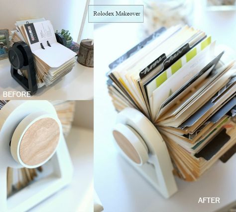 Blog Rolodex Makeover Before and After Makeover Before And After, Chalk Pens, White Spray Paint, Black Chalkboard, Crafty Diy, Fresh Look, Home Repair, Spray Paint, Creative Inspiration