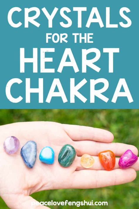 Healing The Heart, The Heart Chakra, Heart Chakra Healing, Best Crystals, Feng Shui Decor, Crystal Aesthetic, Chakra Healing Crystals, Crystal Magic, Chakra Balancing