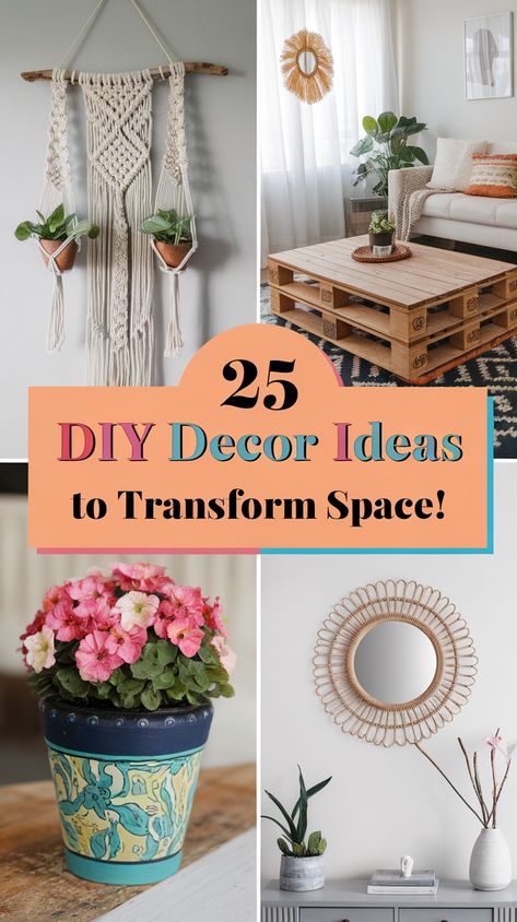 25 Awesome DIY Projects to Make Your Home Pretty (You Won't Believe #17!) Easy Diy Crafts For Home Decor, Creative Furniture, Amazing Diy, Furniture Makeovers, Elevate Your Home, Furniture Makeover, Fun Diys, Budget Friendly, Personal Touch