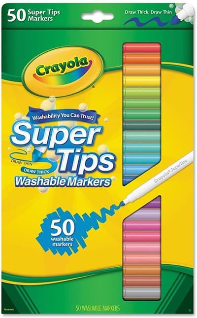 Crayola Supertips, Super Tips, Crayola Markers, Halloween Printables Free, Washable Markers, Book Markers, Ink Wash, Felt Tip, Coloring Markers