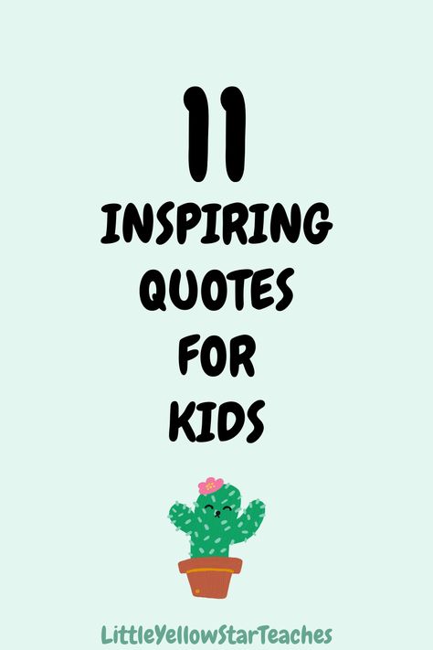 🌈✨ Empower your little ones with our 11 Inspiring Quotes for Kids! 🎈🥳 These nuggets of wisdom will inspire their dreams, ignite their imaginations, and encourage their ambitions. Perfect for inspiring bedtime stories or uplifting lunch box notes! 💌💕 Ready to spark some inspiration? Click on the pin! 📌 Motivational Quotes For Kids Testing, Inspirational Quotes For Kids Testing, Cool Kid Quotes Boys, Inspirational Quotes Positive For School, Creativity Quotes For Kids, Lunchbox Quotes For Kids, Encouragement Quotes For Kids Testing, Inspirational Quotes Positive Encouragement For Students, Daycare Quotes Inspirational