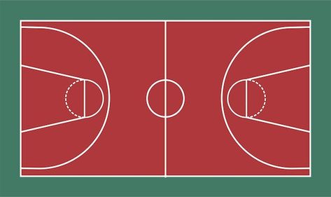 Photo basketball field layout with marki... | Premium Photo #Freepik #photo Basketball Field, Photo Basketball, Top View, Premium Photo, Kitchen Design, Basketball, Layout, Stock Photos, Texture