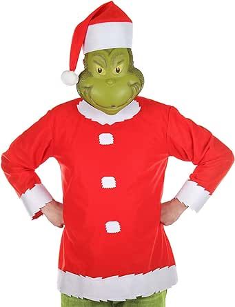 Grinch Clothing, Grinch Clothes, Grinch Outfit, Unique Couples Costumes, Grinch Mask, Top Hat Costume, Grinch Costumes, Unique Couple Halloween Costumes, Dr Seuss Grinch