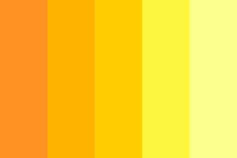 Bright Yellow Colour Palette, Bright Yellow Color Palette, Marigold Color Palette, Yellow Orange Color Palette, Ombre Kente, Colour Palette Yellow, Transportation Project, Yellow Colour Palette, Logo Color Inspiration