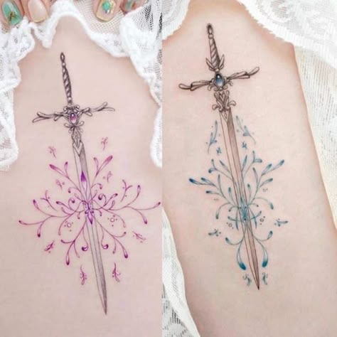 High Fantasy Tattoo, Noble Tattoo, Tato Phoenix, Tato Henna, Korean Tattoos, Fantasy Tattoos, Inspiration Tattoos, Dainty Tattoos, Elegant Tattoos